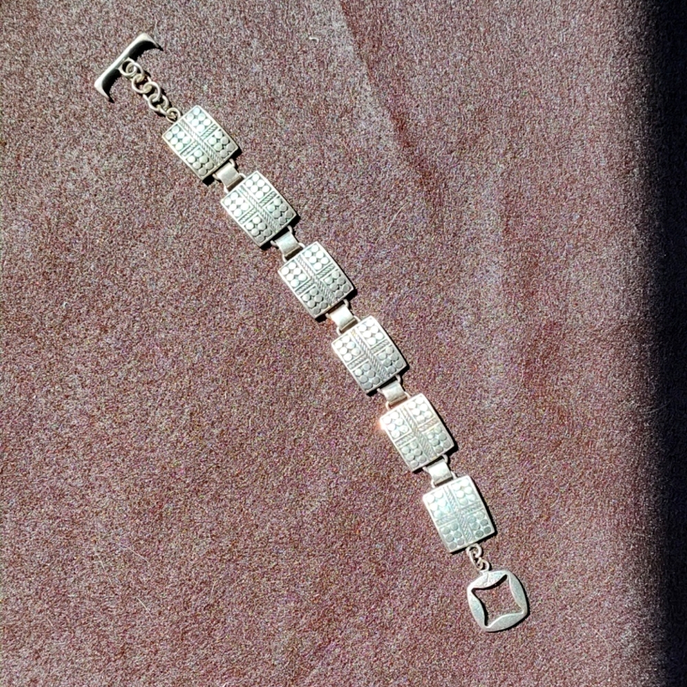 Sterling silver toggle bracelet